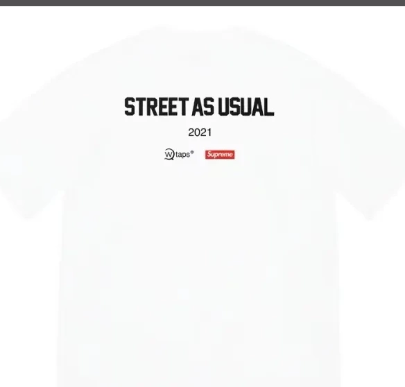 Letter White Tee Black S ￥99 M XL L and WTAPS Color  Sic'em! 21FW 0623